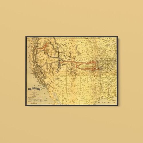 Vintage maps union pacific - maps,
