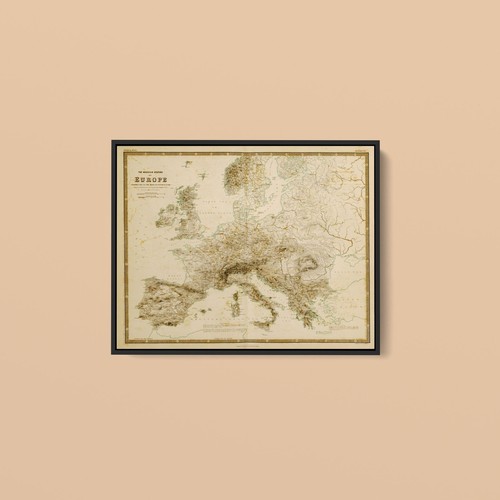 Vintage maps mountain - maps,
